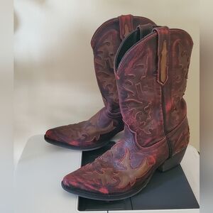 Dan Post Big Girl Youth Size 6 Pink Grey CowgirlBoots Pointed Toe  DPC-3165